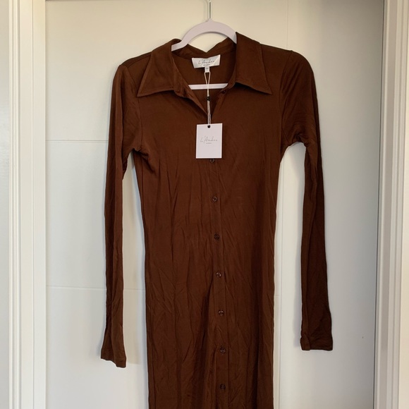 L’Academie Xander Brown Maxi Dress - Picture 5 of 5